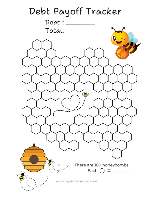 Debt Payoff Tracker Printable – Debt Snowball & Debt Tracker Sheet – Budget Planner Insert – Letter Size PDF