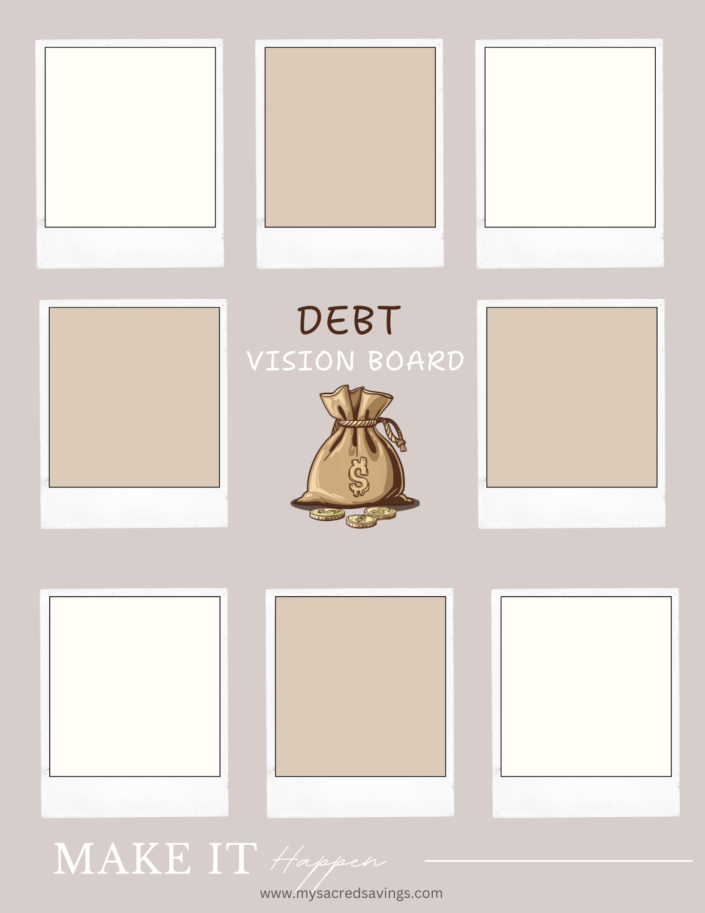 Debt Payoff Tracker – 50 Page Printable Debt Free Planner